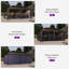 Pavillon de pavillon mauve à toit rigide avec filet et rideaux, avec guirlandes lumineuses de 48 pi-102830644