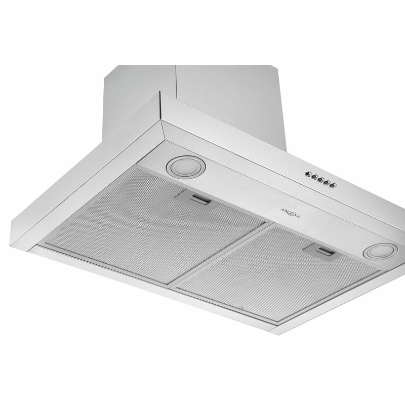 Hotte de cuisine murale convertible 30 po en acier inoxydable Ancona