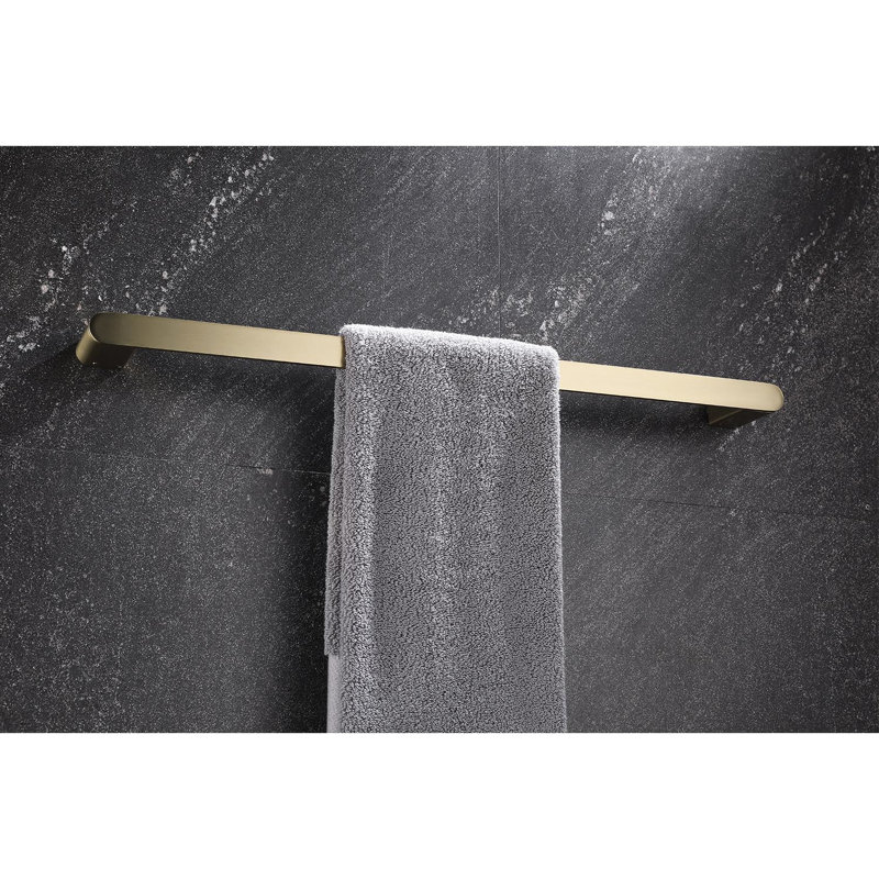 Bathroom Hardware 5 - 304 Steel, Rust- Assurance, Modern Concept, Easy Install For Multiple Rooms, Brushed Gold 5 Fixture Package , Tarnish- Quality, Design, To Anywhere, Includes All Hardware, Hue