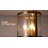 8.75 in. 3-Light Lantern Flush Mount Ceiling Light with Clear Glass Shade, Dimmable-2100162324