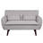 Nicolasa 53.2" Linen Round Arm Loveseat-76926191