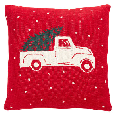 Cotton Reversible Throw Pillow