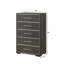 Commode 5 tiroirs 1Pc