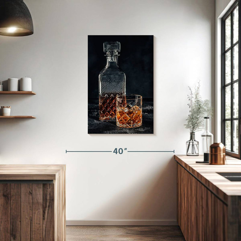 Yarlin Whiskey Glass And Decanter, 36" H x 24" W