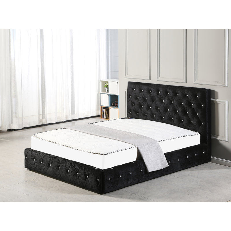 Lackey Upholstered Ottoman Storage Bed, King (5')