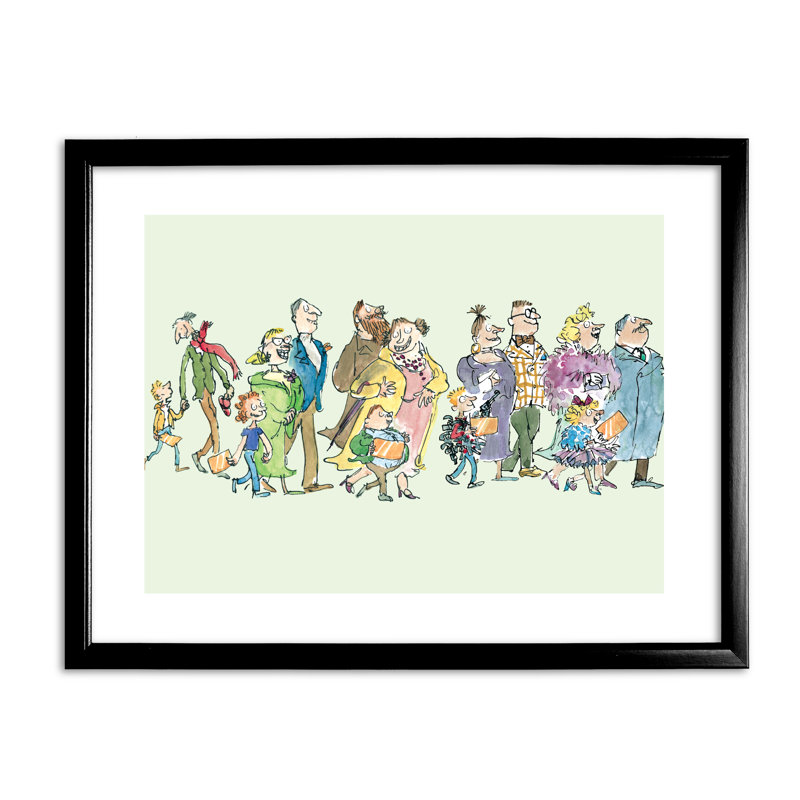 Quentin Blake - Single Picture Frame Print, Black