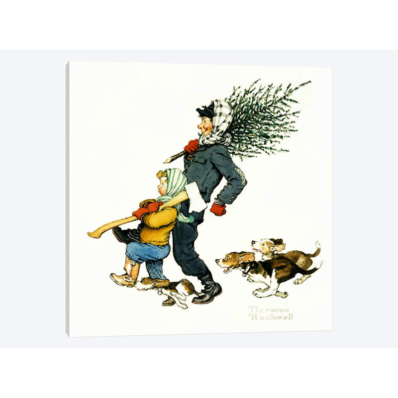 Norman Rockwell - Wrapped Canvas Print, 45.72 cm H x 45.72 cm W x 1.91 cm D