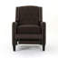Chaise à dossier en tissu Classic Coffee