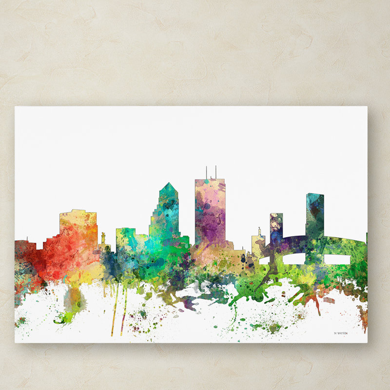 « jacksonville floride horizon sp », impression sur toile tendue, H 16 po x l 24 po x P 2 po