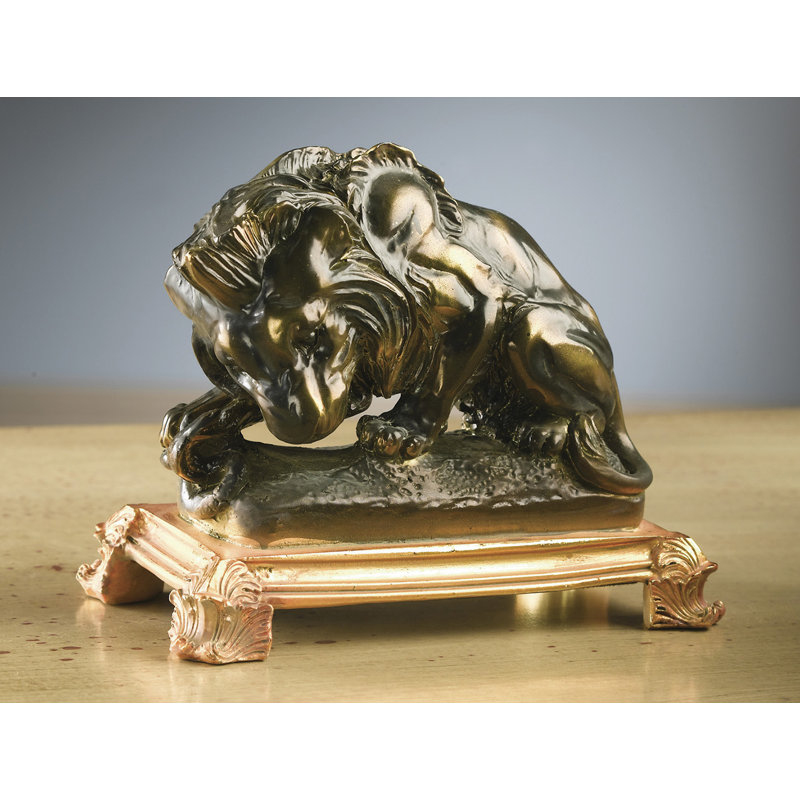 Figurine de lion et de serpent Steptoe