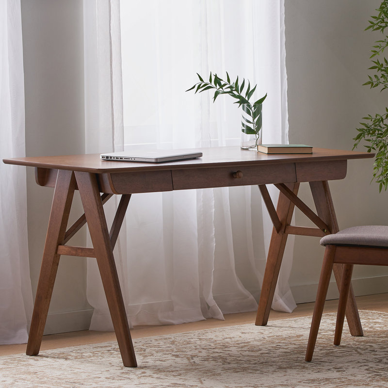 Bureau en bois avec tiroirs, petit bureau d'ordinateur pour les petits espaces, bureaux de bureau à domicile