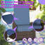 Chaise longue en rotin inclinable PE