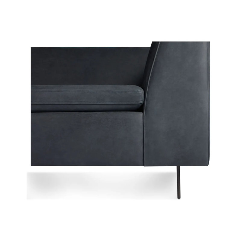 Bonnie Sofa, Ink Genuine Leather, 29" H x 96" W x 33" D