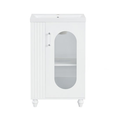 Meuble-lavabo élégant avec d'excellentes caractéristiques pour une salle de bain fonctionnelle