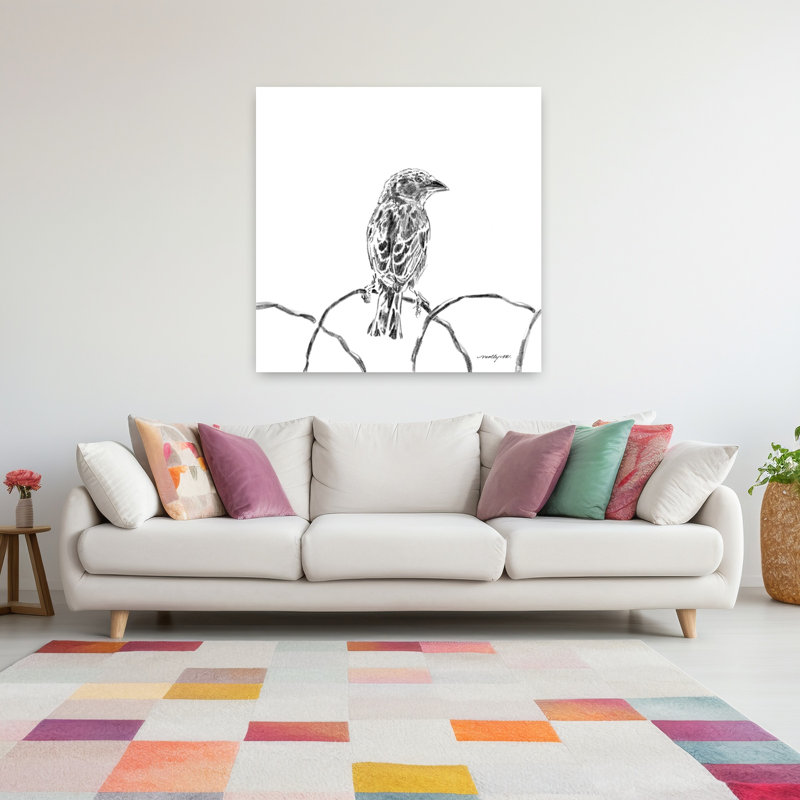 Contemporain avec art, H 48 po x l 48 po
