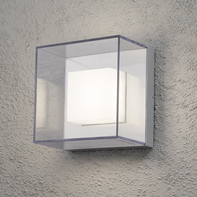 Gus Silver Integrated LED Outdoor Sconce