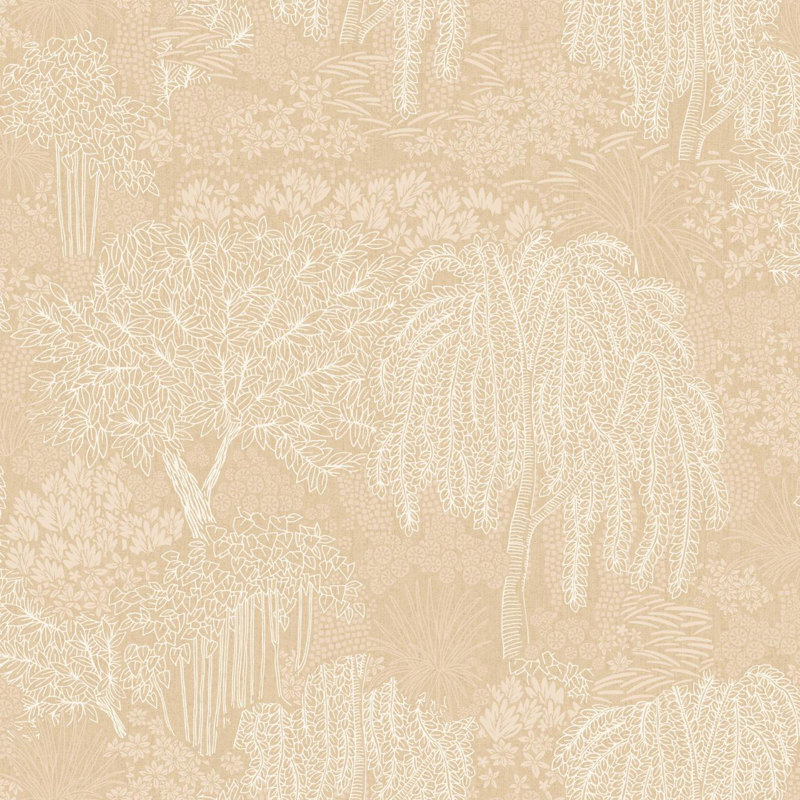 Rouleau de fleurs Einhardt, Beige