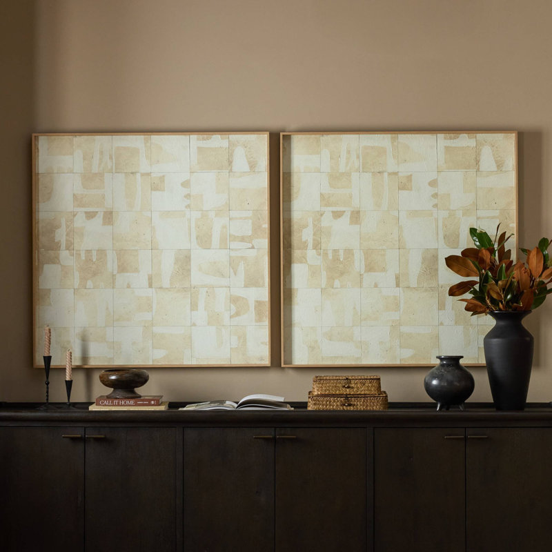 Ancestral Diptych II Set by Douglas Galloway, 24" H x 48" W