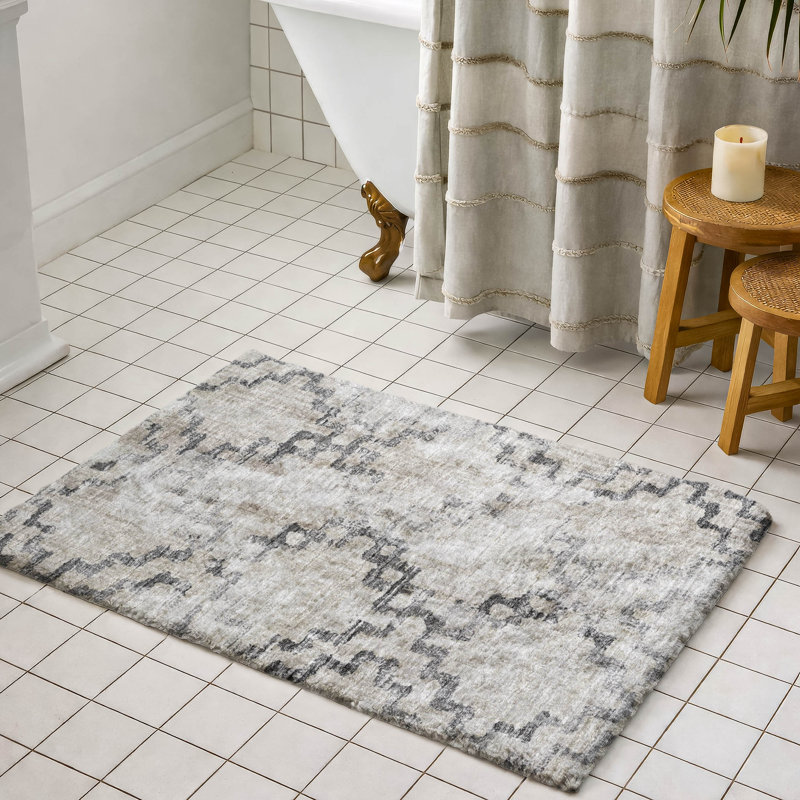 Tapis bohème ADS121 de qualité supérieure lavable à la machine Dream Shag, Taupe, 1 pi 8 po x 2 pi 6 po
