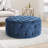 Velvet Round Tufted Ottoman-1370716381