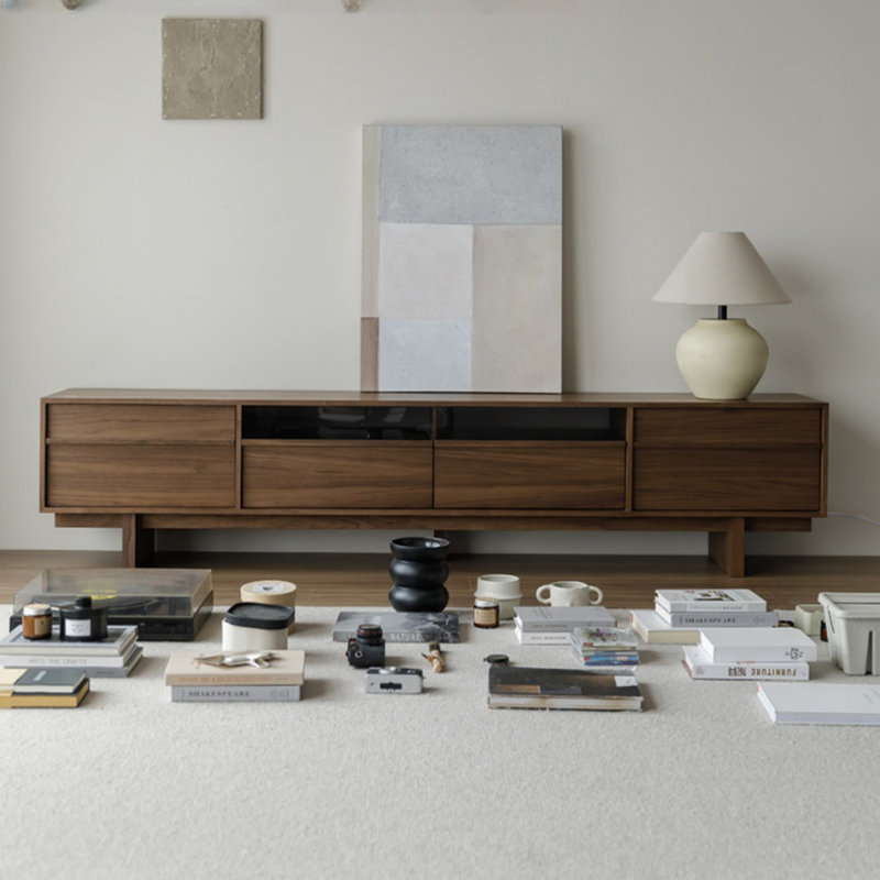 Meuble télé Retro Rib - Mid-Century, Tanné