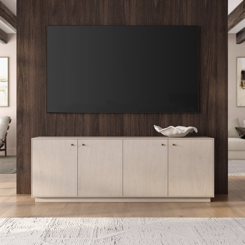 Lillian Rectangular TV Stand for TV's up to 75", Alder White