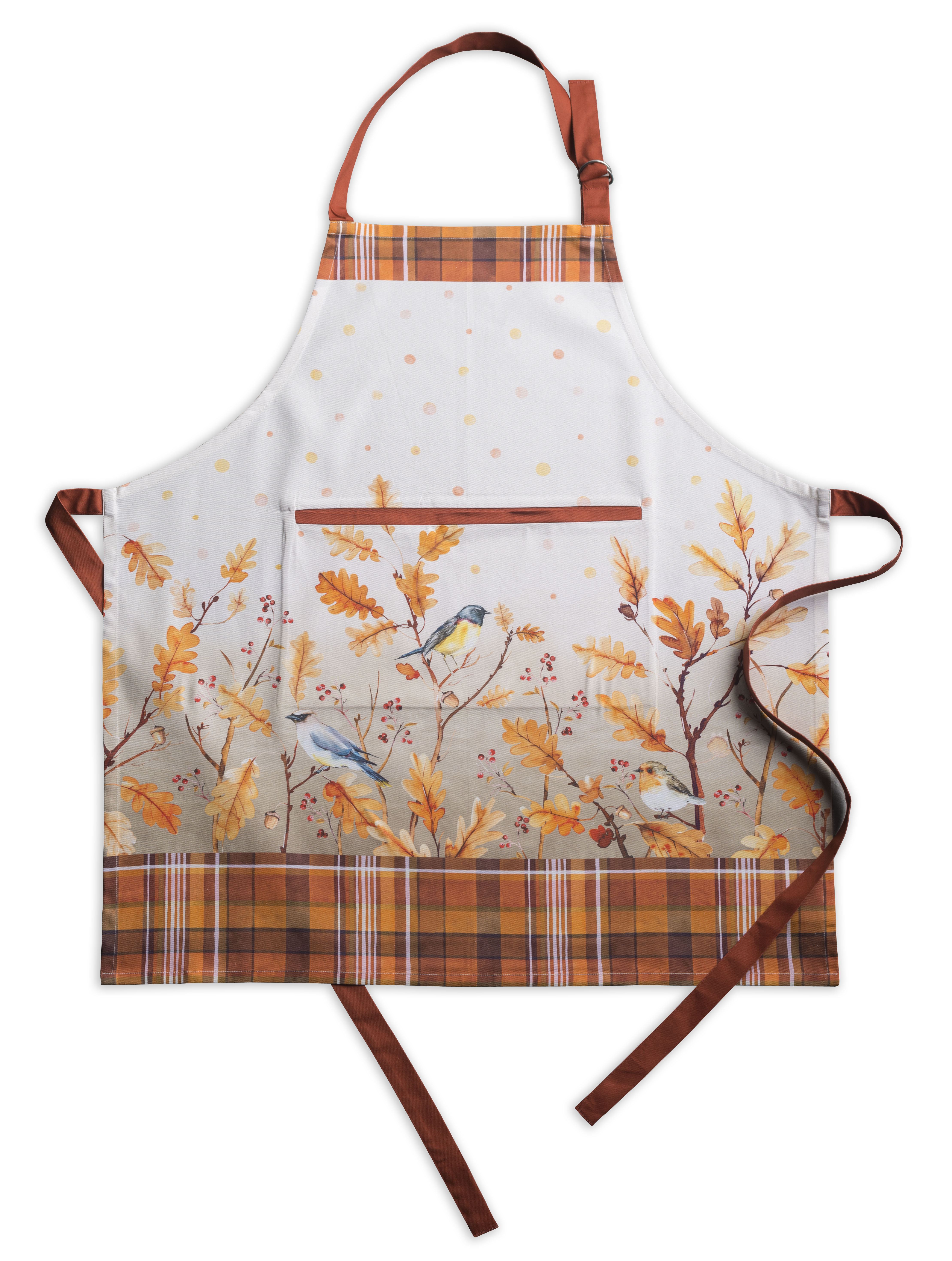 Orphan Apron Maison d' Hermine Oak Leaves Apron | Wayfair