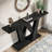 55'' Farmhouse Console Table, Entryway Table With Geometric Base-1967726019