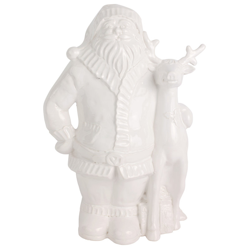Pietra Natale Figural Santa With Deer