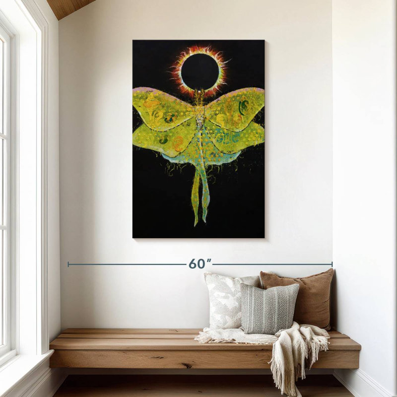 Luna Moth Eclipse, 45" H x 30" W