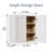 30" White Solid Wood Double Door Wall Cabinet-1284046392