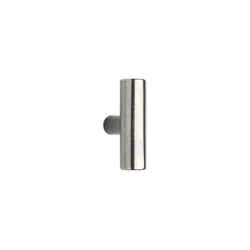 Tube Bronze Bar Knob, White Bronze Dark