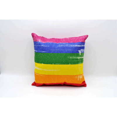 Striped Linen Throw Pillow