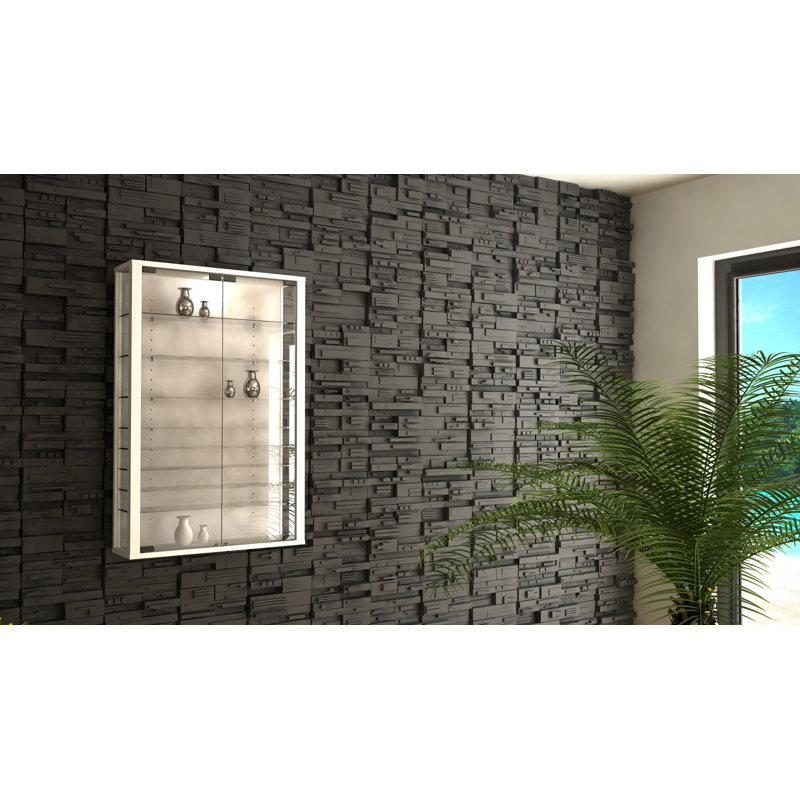 Berry Hill Display Cabinet with Lighting, White