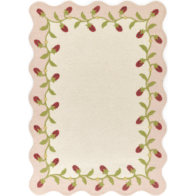 Lola Hand Tufted Wool Floral Multi Area Rug 5' X 7'6"