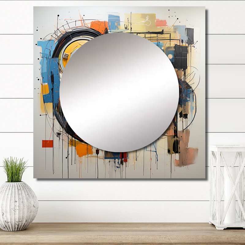 Art mural en miroir Paddie, 36 po x 36 po