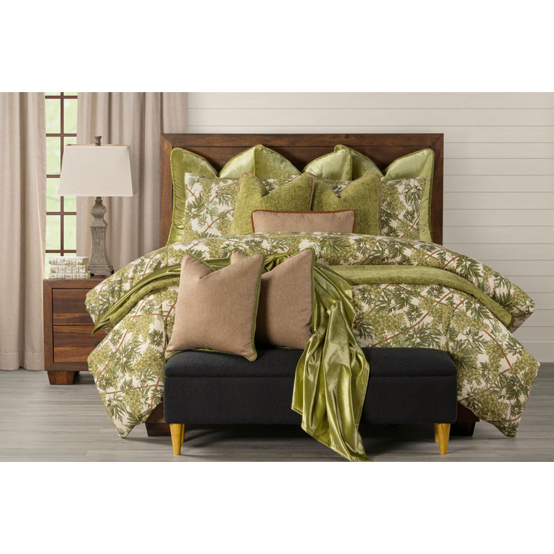 Grapevine Print Duvet Cover and Insert Set, Full Duvet Cover + 2 Shams + 3 Pillows