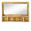 Sahara Flat Mirror with Shelves