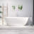 65" x 30" Freestanding Solid Surface Soaking Bathtub with Pop-Up Drain & Overflow, CUPC Certified, Elegant Design for Modern Bathrooms-121834083