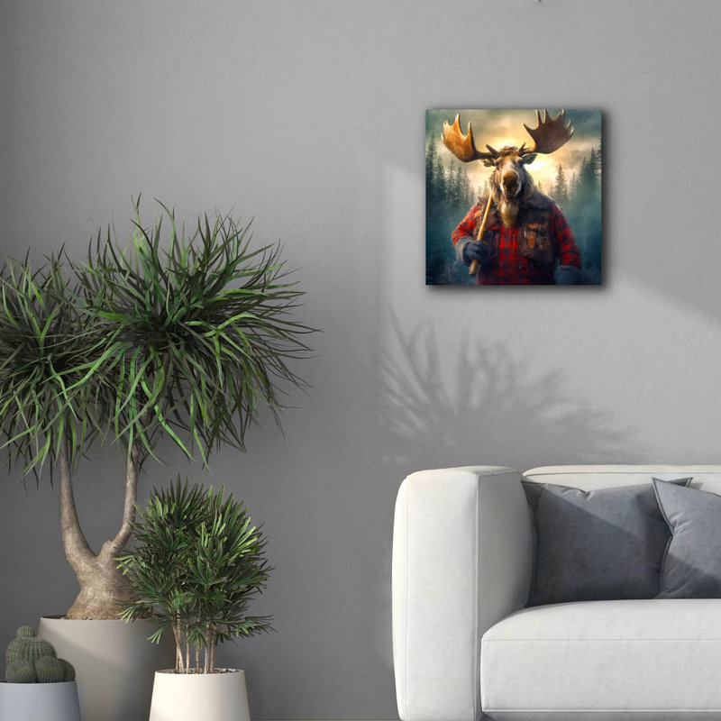 'Lumberjack' by Sean Parnell Canvas Wall Art