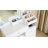 Demri Modern Dressing Table with Led Mirror, 2 Drawers and 6 Shelves