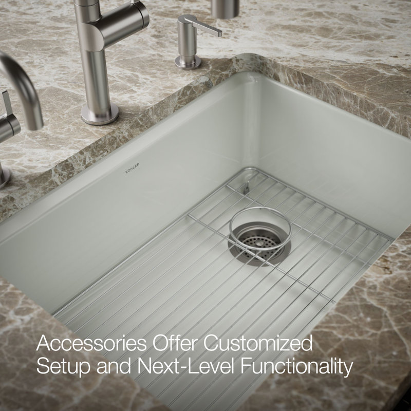 Riverby 27" Undermount Single-Bowl Workstation Kitchen Sink, Sea Salt