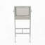Tabourets 29,50 "avec structure en aluminium antirouille argenté, ensemble de 2