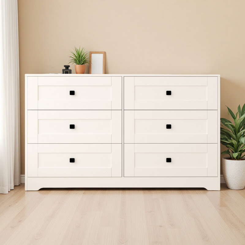 Commode 6 tiroirs avec porte de ferme
