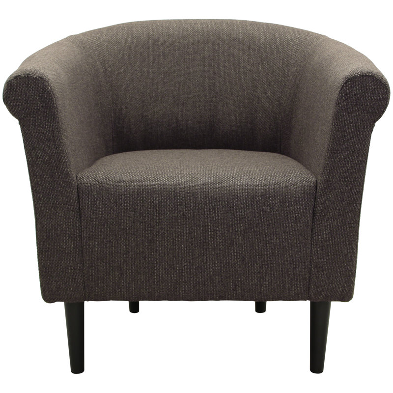 Fauteuil demi-tonneau Slavey, Brun
