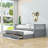 Badi Kids Twin Platform with Trundle with Drawers-771193031