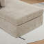 Chaise longue en chenille recouverte de tissu l 63,3 po-213177883