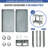 33.6'' H x 17.6'' W Utility Cart-94396640