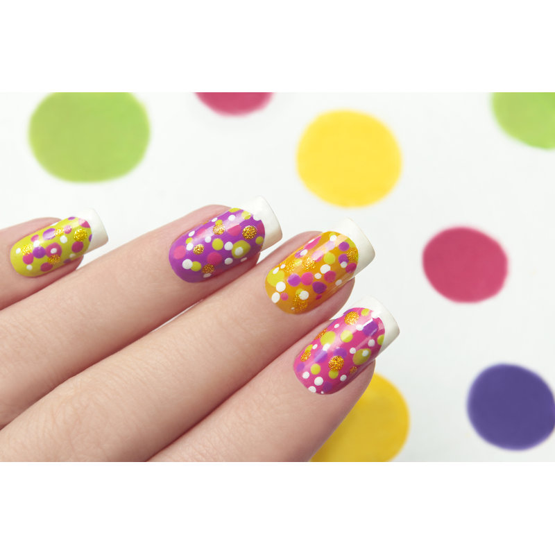 French Manicure - Wrapped Canvas Print, 51cm H x 76cm W x 3.8cm D