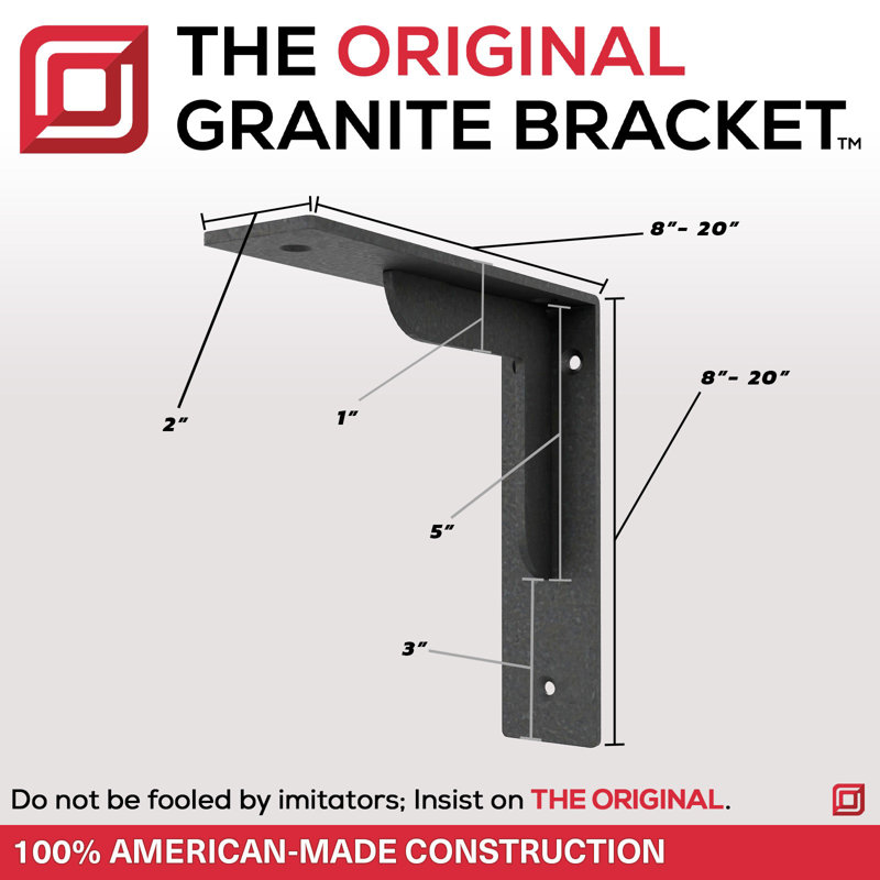 16 po x 16 po x 1 po Le support utilitaire The Original Contractor, H 16 po x l 2 po x P 16 po
